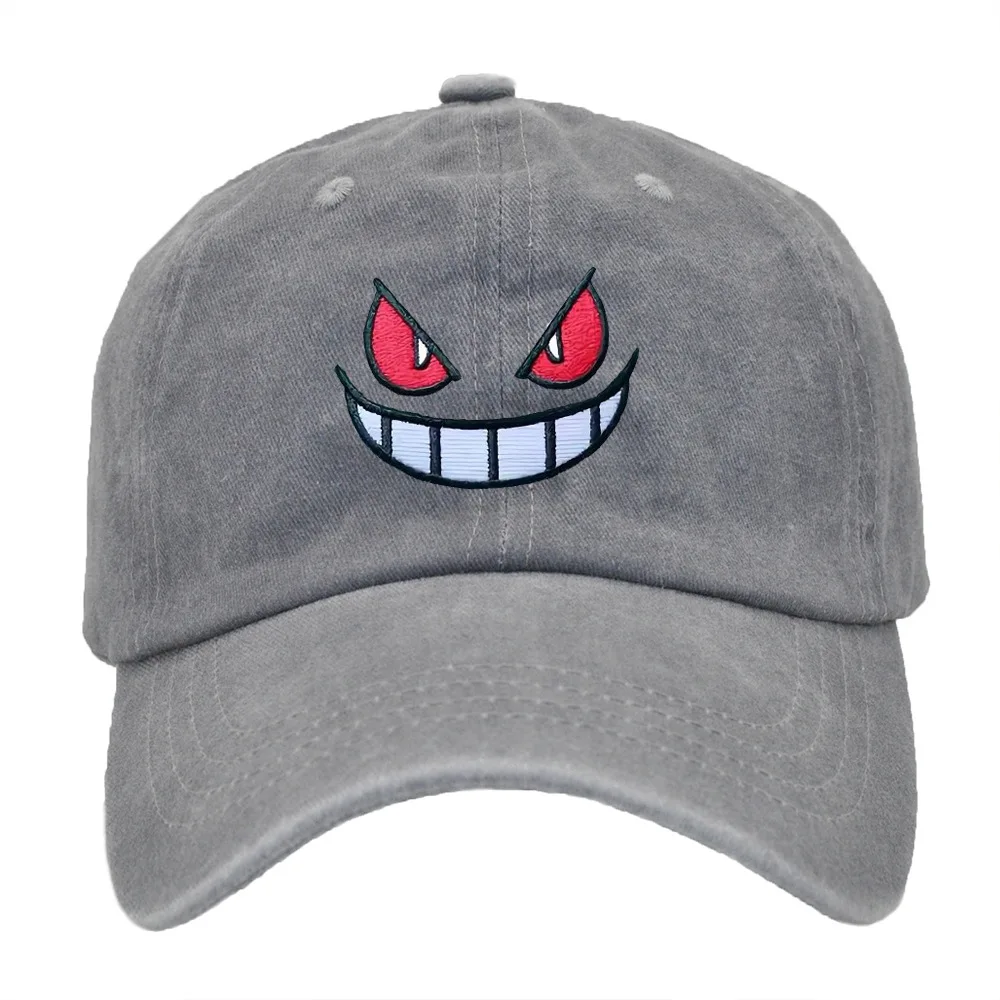 Pokemon Gengar Cotton Embroidery Anime Figure Adult Sun Protection Baseball Hat Sunshade Hip Hop Cap Creative Birthday Gifts