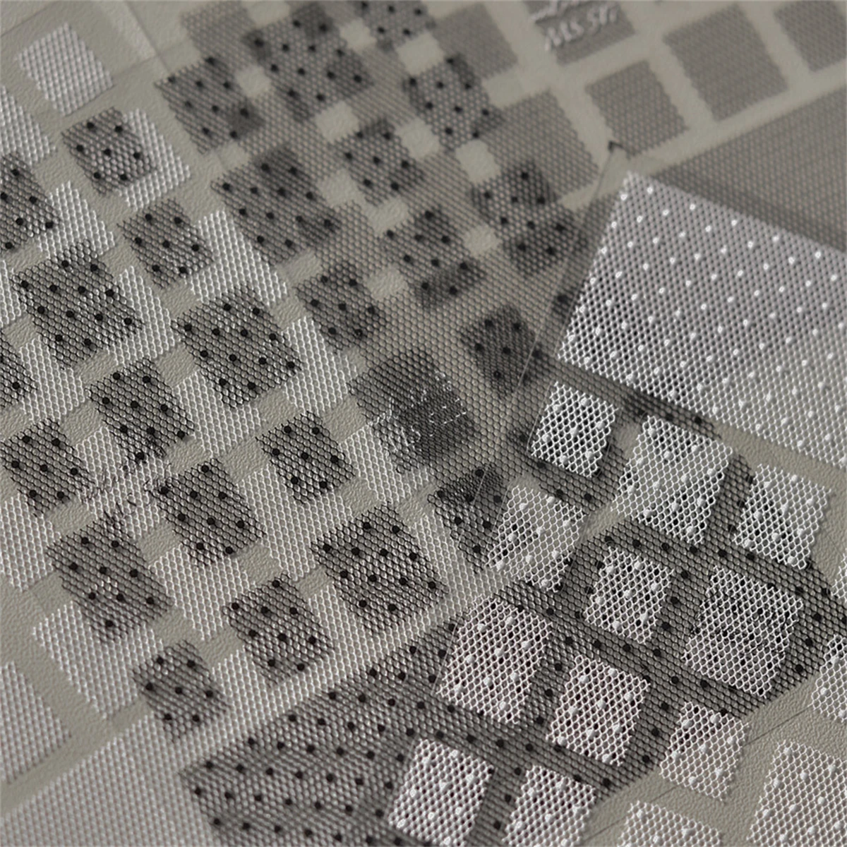 1pcs 5D Japanese Kawaii Lace Grid Nail Art Stickers Retro Colorful Wave Point Nail Decoration Decals Self-Adhesive Accessory DIY