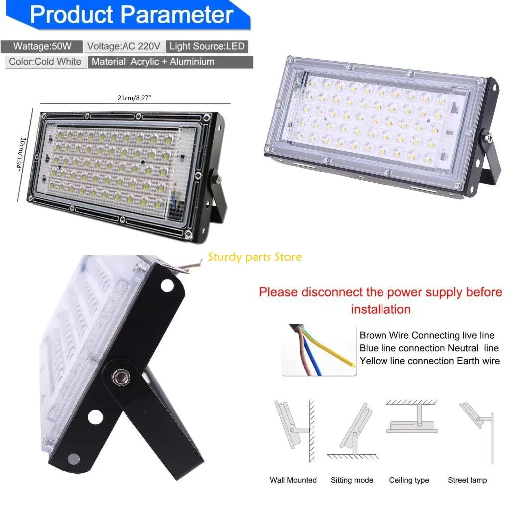 97qc-led-投光器屋外スポットライト-50-ワットウォールウォッシャーランプリフレクター-ip65-防水