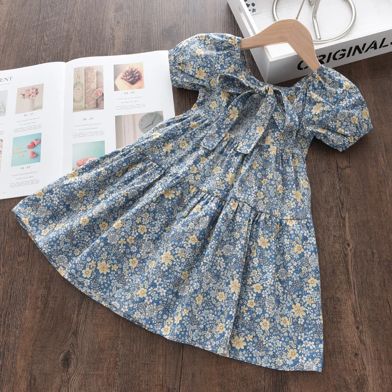 Bear Leader Baby Girls Casual Summer Dresses Summer Kids Girl Ruffles Princess Vestidos Children Sweet Korean Style Costume 3-7Y