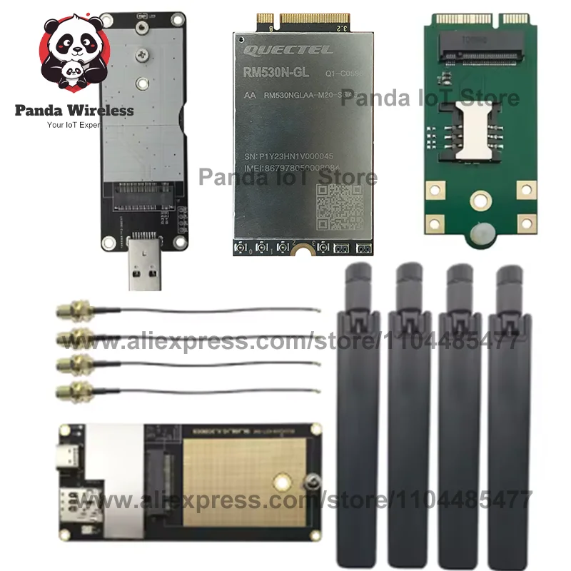 

Quectel l RM530N-GL RM530NGLAA-M20-SGASA модуль покрытия для Sub-6 ГГц M.2 Применения с комплектами для Европы, EMEA/APAC Бесплатная доставка