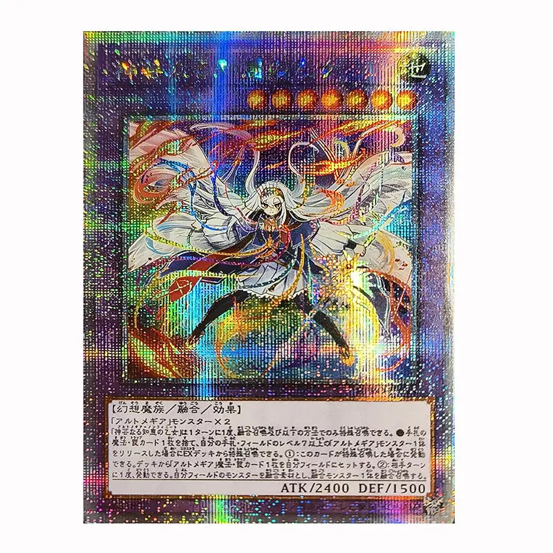 1pcs Yu-Gi-Oh! Artmage the Wise Maiden DIY self-made Color Flash Card Anime Game Collection Card Gift Toy 59*86mm