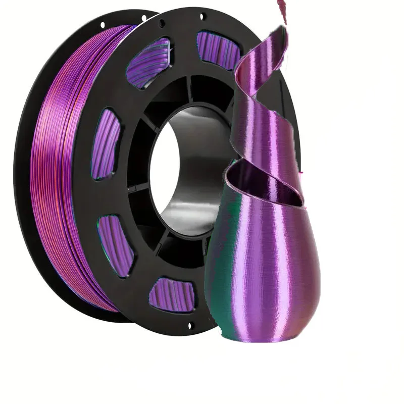 

PLA Three-Color Consumable 1.75mm Spool, 3D Printer silk PLA Three-Color Material Bundle, 3-in-1 Neatly Wound PLA Filament Pack