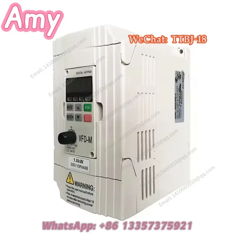 Brand new, , in stock Inverter VFD-M Series Three Phase 380V 1.5KW VFD015M43B