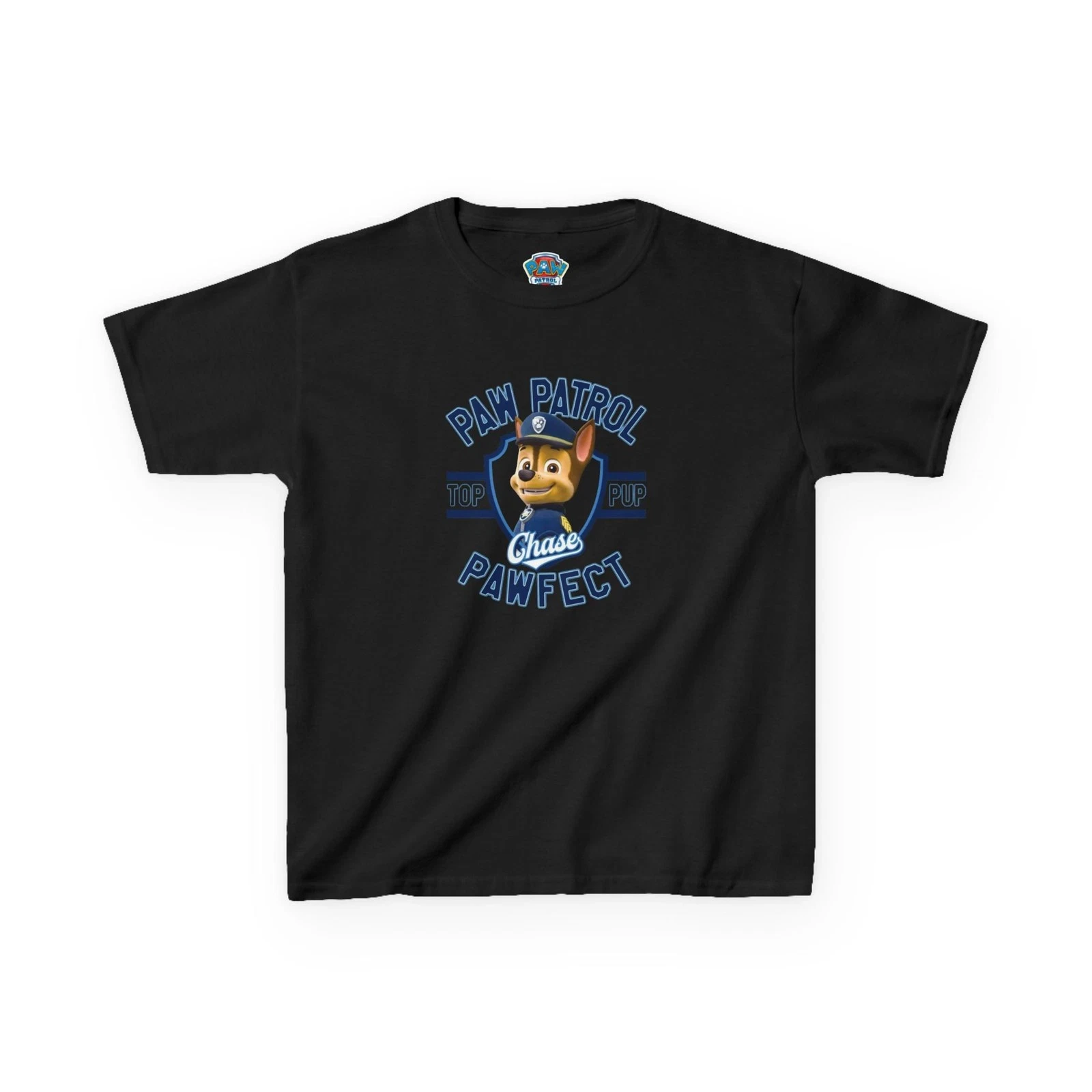 PAW Patrol Chase Pawfect Kids T‑Shirt Top Pup Cartoon Police Dog Graphic Print Boys Short Sleeve O‑Neck Casual Children Tops