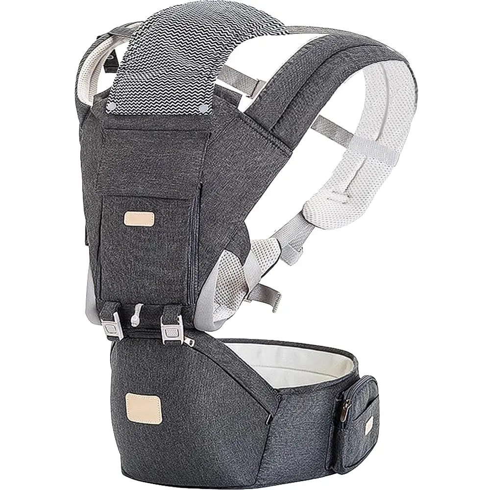 

Baby Carrier Newborn to Toddler - Multifunctional 6-in-1 Ergonomic All Positions Baby Carrier with Hip Seat, Face-in & Face-Out