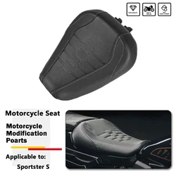 Motorcycle Solo Seats Rider Leather Saddle Driver Pillion Cushion Pad Fits For Harley Sportster S RH1250S RH 1250 2021 2022 2023