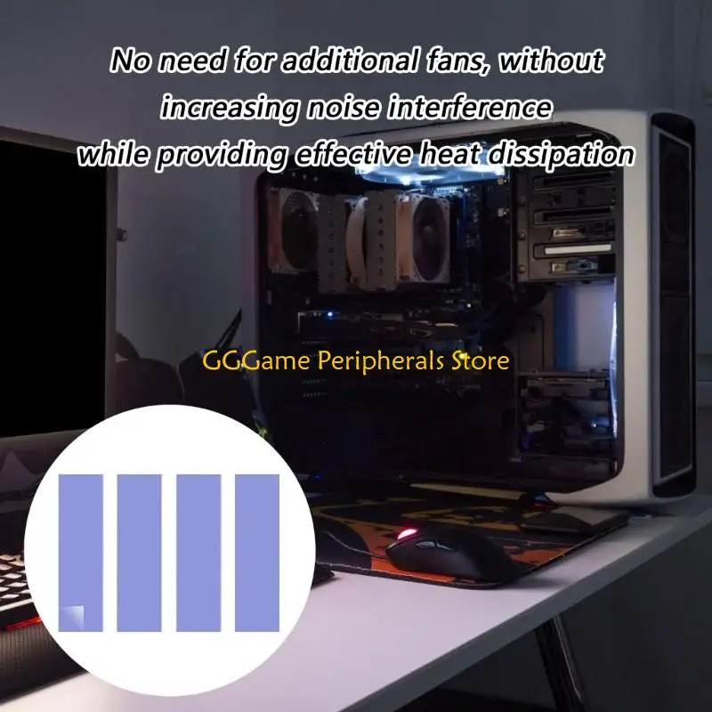 U55B Múltipla Marca Compatível Corte Preciso M.2 2280 Ssds NVMe Almofada resfriamento térmico eficiência Dissipação 4