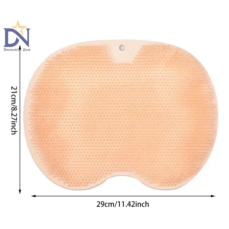 Tapis de Massage de douche exfoliant, tapis de bain antidérapant, tampon de lavage des pieds, tapis mural de salle de bains, brosses à ventouse pour le dos