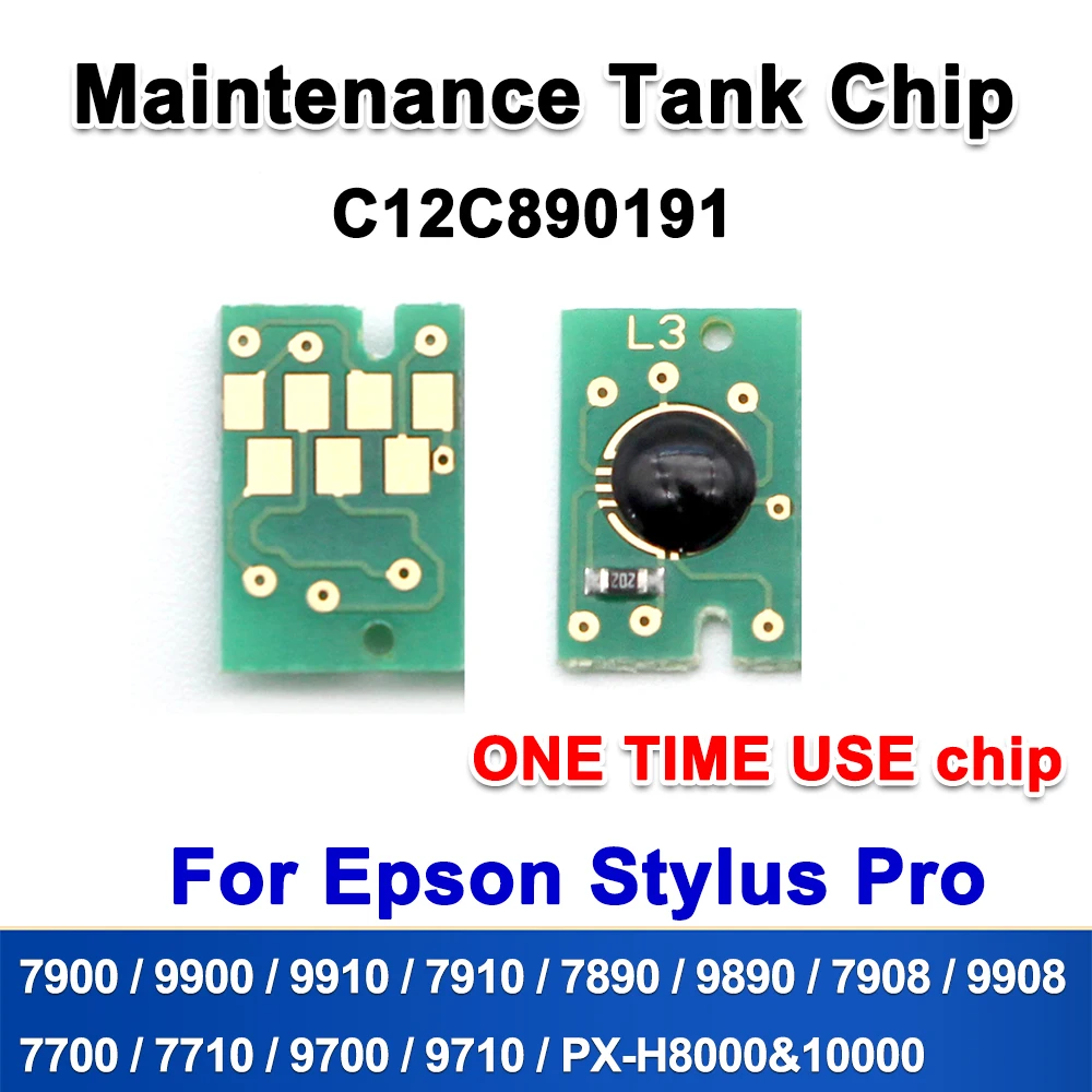 

Maintenance Tank Chip For Epson Stylus Pro 7900 9900 9910 7910 7890 9890 7908 9908 7700 7710 9700 9710 Waste Ink Tank chip