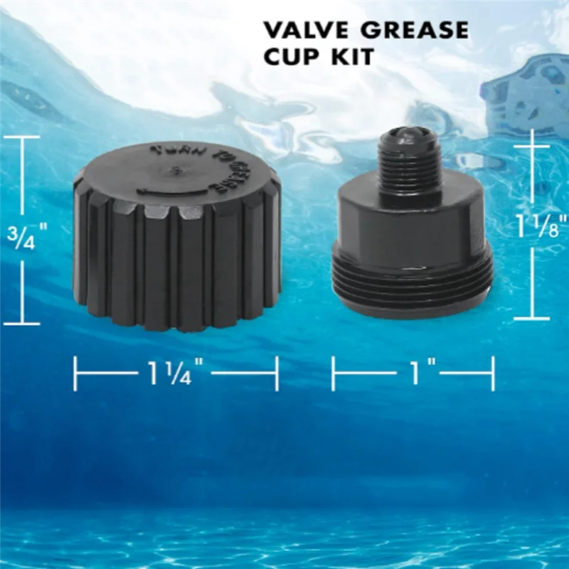 B58B-For Jandy 2133 Grease Cup Kit For Select Jandy Gray 2-Port And 3-Port Valves