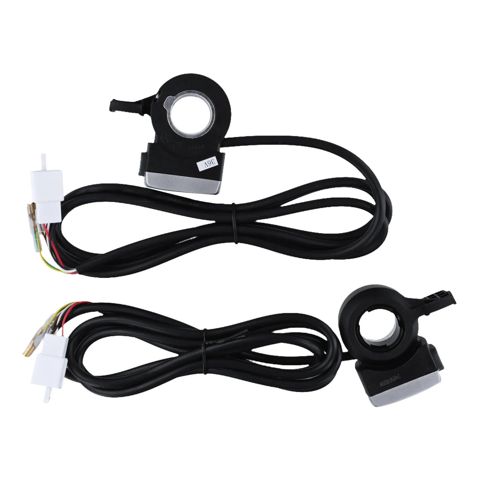 106DX Ebike Power Switch 36/48V E-bike Thumb Throttle Battery Level Display For 23mm Handlebar Electric Bicycle Accessories