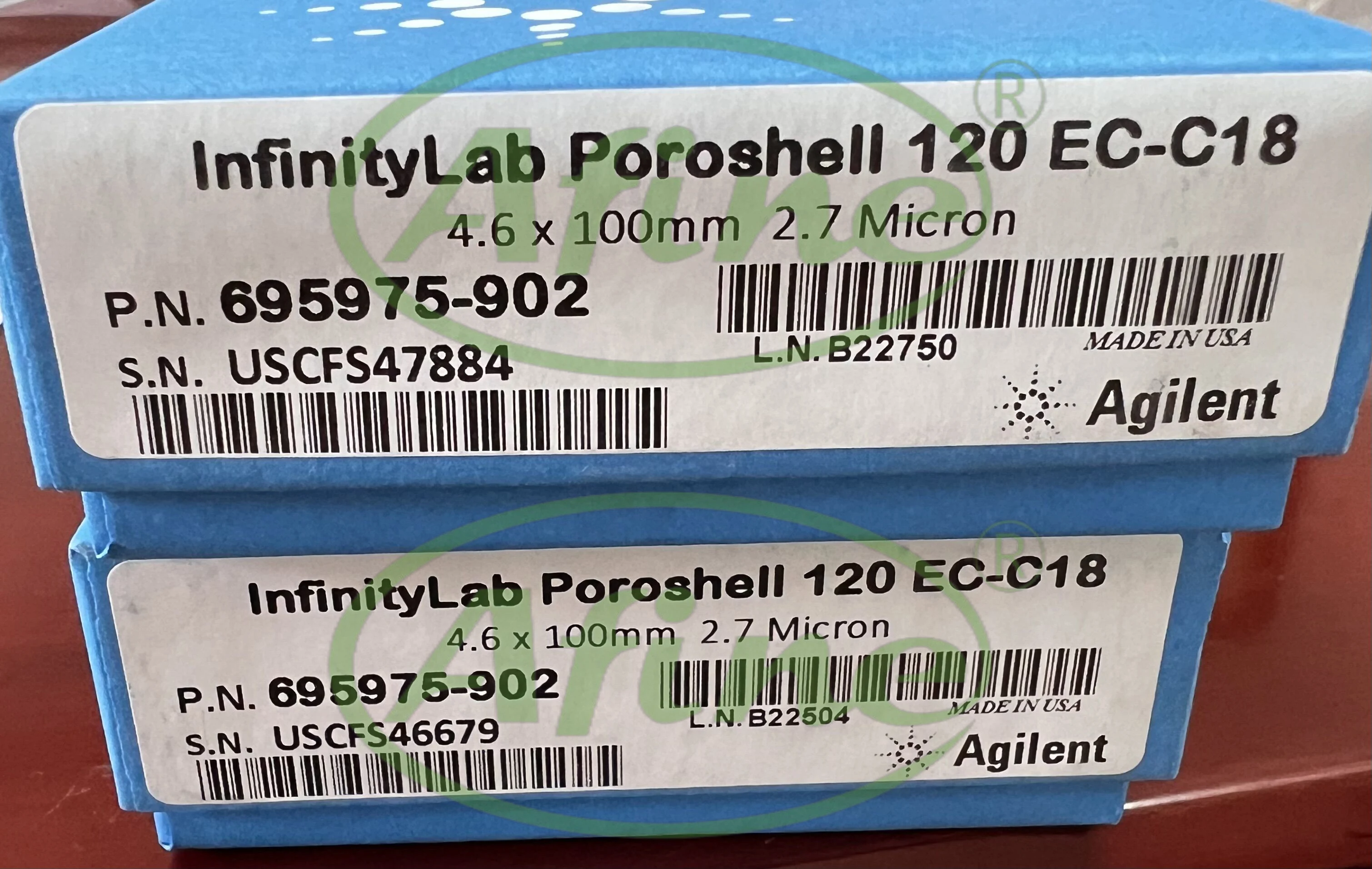 

AFINE Agilent 695975-902,InfinityLab Poroshell 120 EC-C18, 4.6 x 100 mm, 2.7 µm column,pH 2.0–9.0