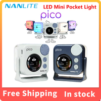 Nanlite pico LED Mini Pocket Light Full-color Magnetic 2700K-7500K RGBW Video Photography Fill Light for Selfie Vlog Shooting