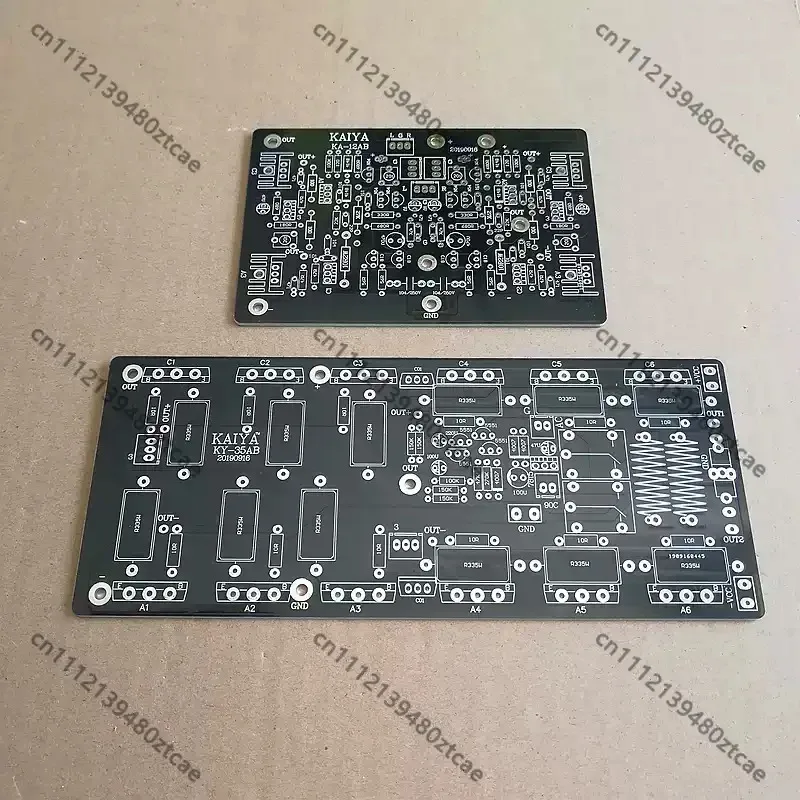 High Power Dual Channel Amplifier PCB Bare Board, 12 Transistors Empty Circuit Board for HiFi Audio Amplifier DIY Assembly