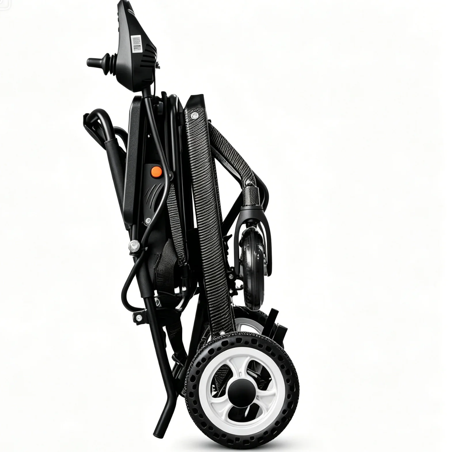 Lithium Battery Aluminum Lightweight Foldable Electric Wheelchair for Disabled Folding Power Wheel Chair Adult Portable 6A 