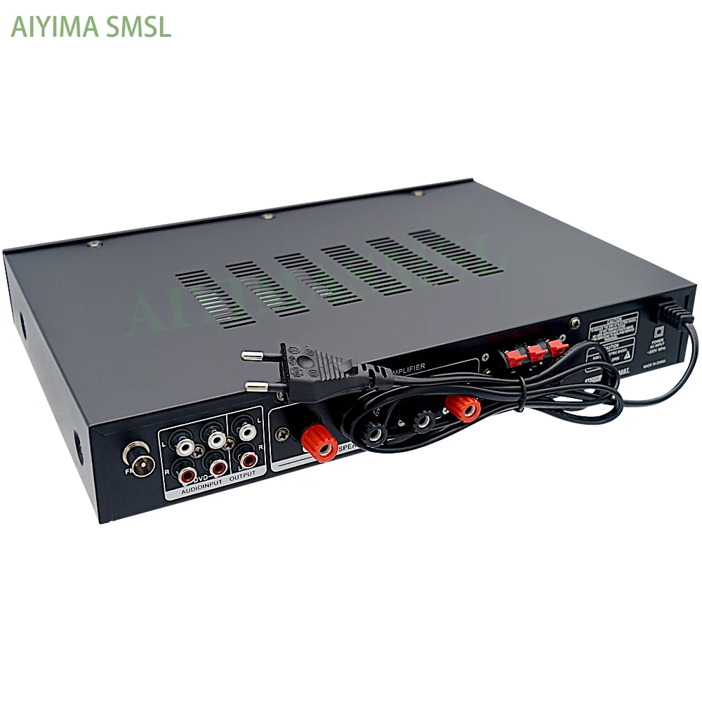 AIYIMAV SMSL Amplifier Karaoke USB SD Bluetooth Remote Control 300W 5.1 Stereo Surround Sound Home Theater HiFi Amplifier