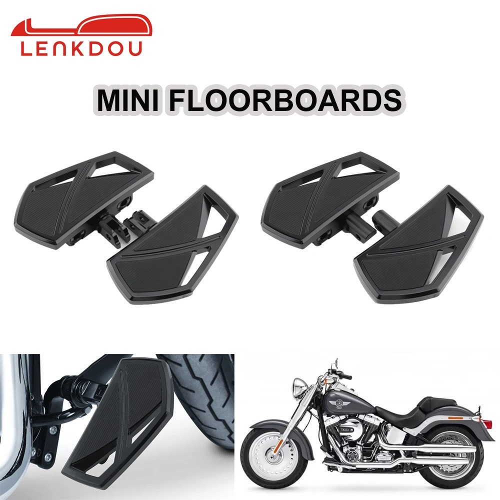 Motorcycle Floorboards Phantom Footrest Foot Pegs For Harley 2018-2023 Softail Fat Boy Sport Glide Street Bob Low Rider Slim