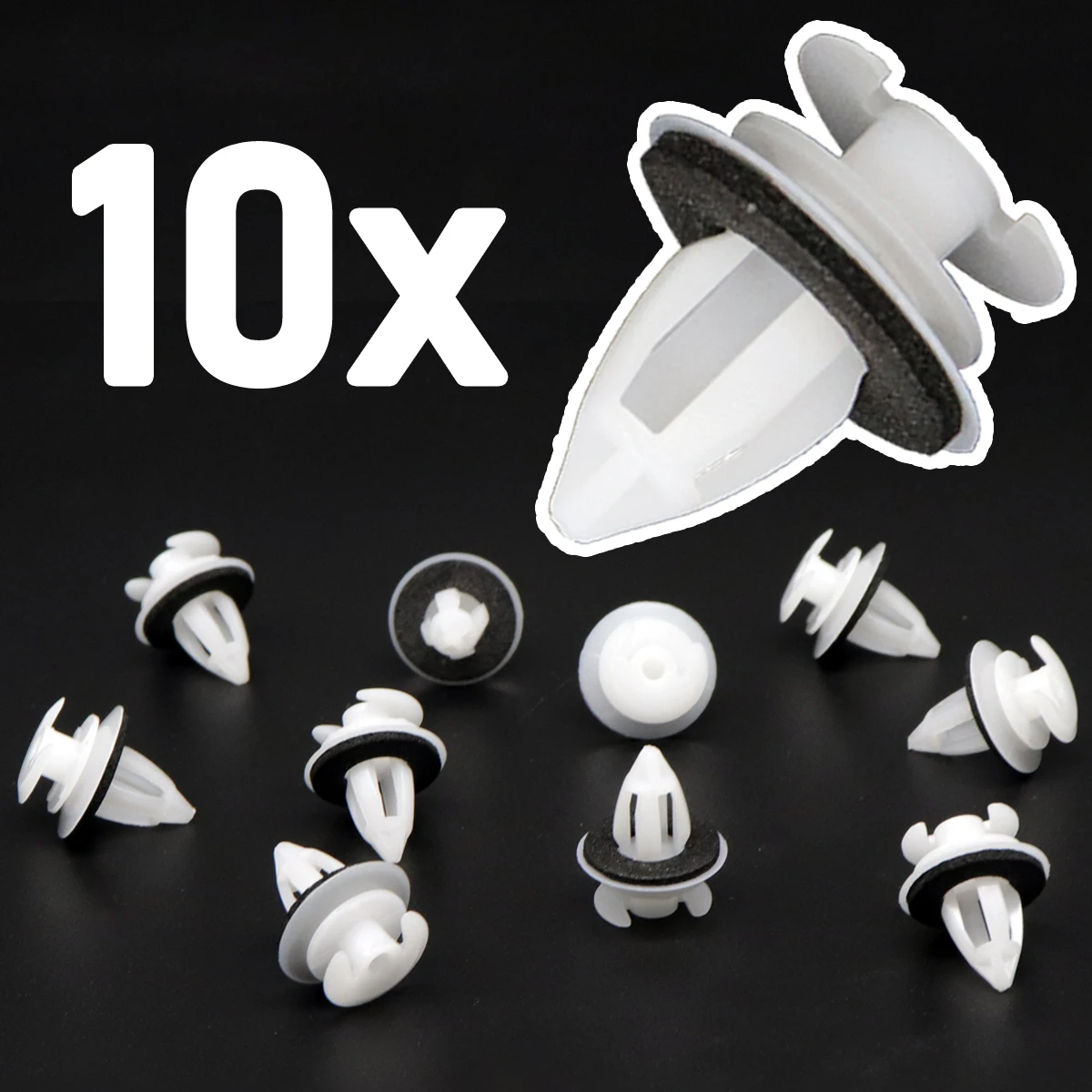 

10X Interior Door Panel Card Trim Cover Fixing Clips with Seal Ring For Seat Cordoba Ibiza Toledo Inca Front Rear Holder Rivet