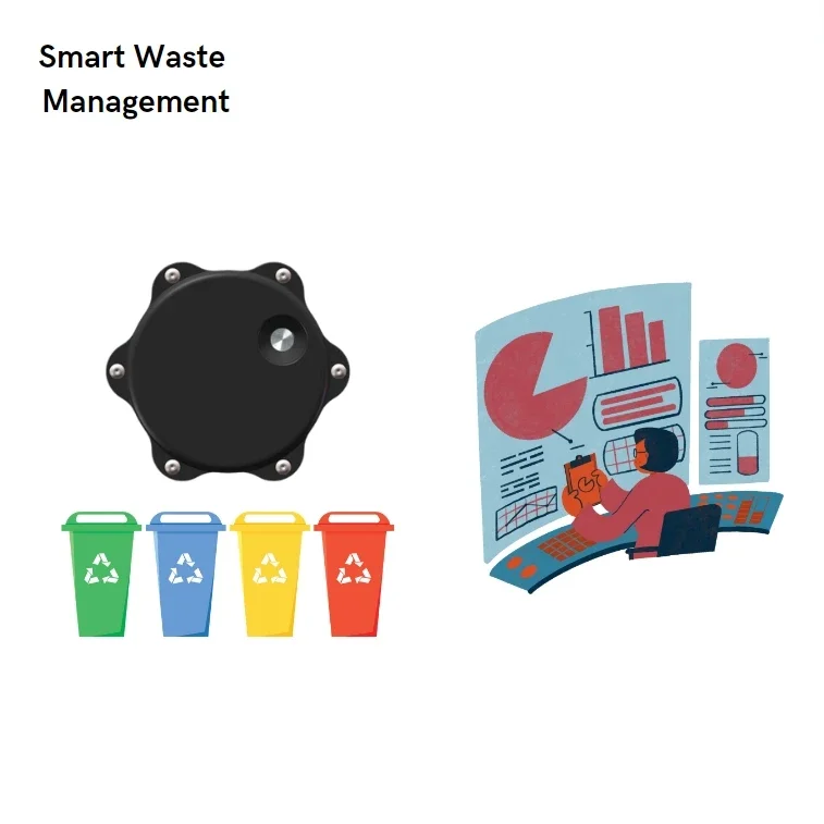 

Умный Датчик мусорного ведра с GPRS NB-IoT беспроводной