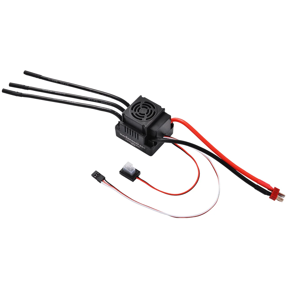 Waterproof ESC 60A 80A 120A S-80A S-120A Brushless ESC Electric Speed Controller with 5.5V / 3A BEC for 1/8 1/10 1:10 RC Car