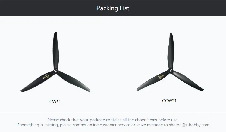 مجموعة مراوح T-MOTORHOBBY C13 C15، زوجان 10×3 و12×3 و8×3 من ألياف الكربون للطائرات بدون طيار للسباقات والطيران الحر