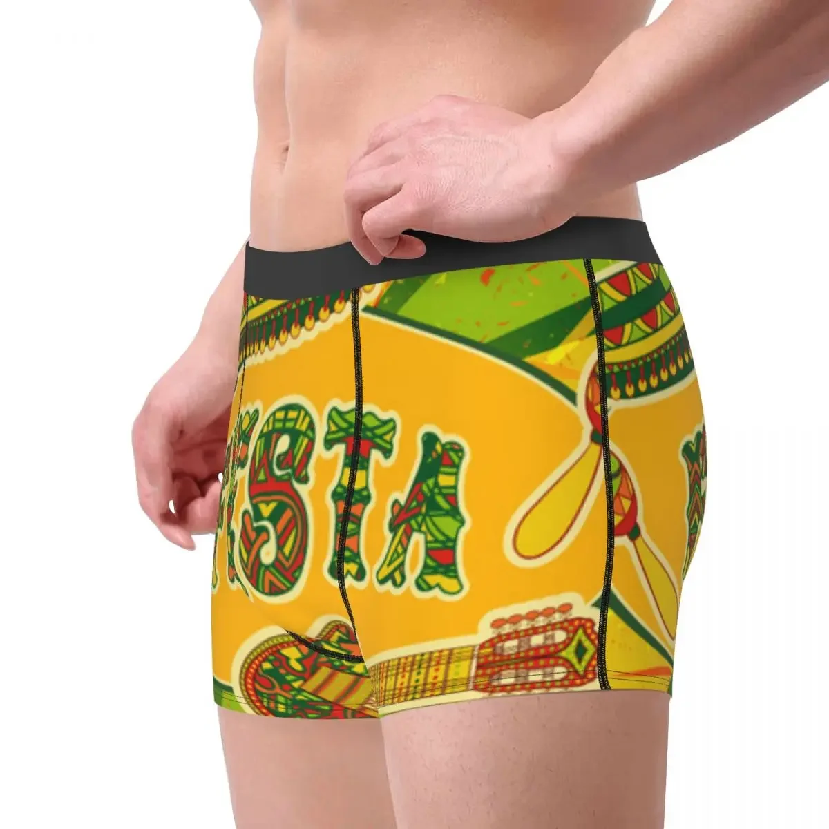 Underwear Men Boxers Mexican Fiesta Party Boxer Underwear Male Underpant Boxershort Homme