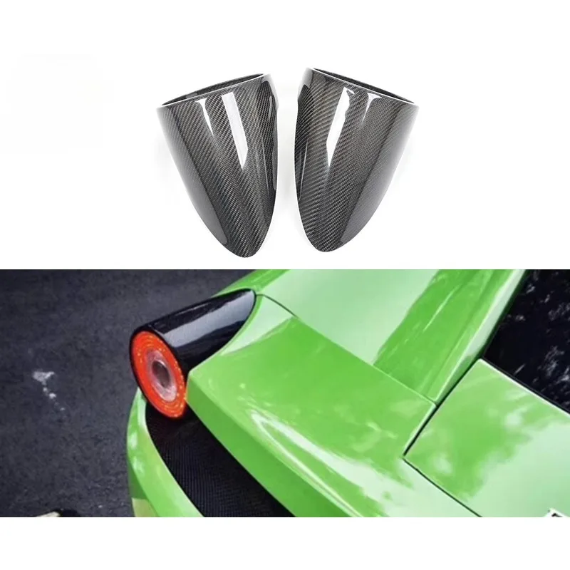 Suitable for Ferrari 458 2013-2016 Carbon Fiber Taillight Cover Fog Light Frame Body Kits Trim Car Accessories