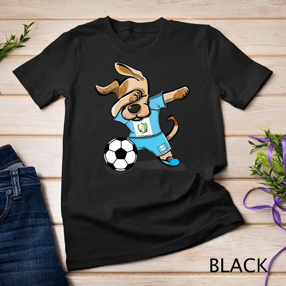 Dog Dabbing Guatemala Soccer Jersey Shirt Football Lover t-Shirt Unisex