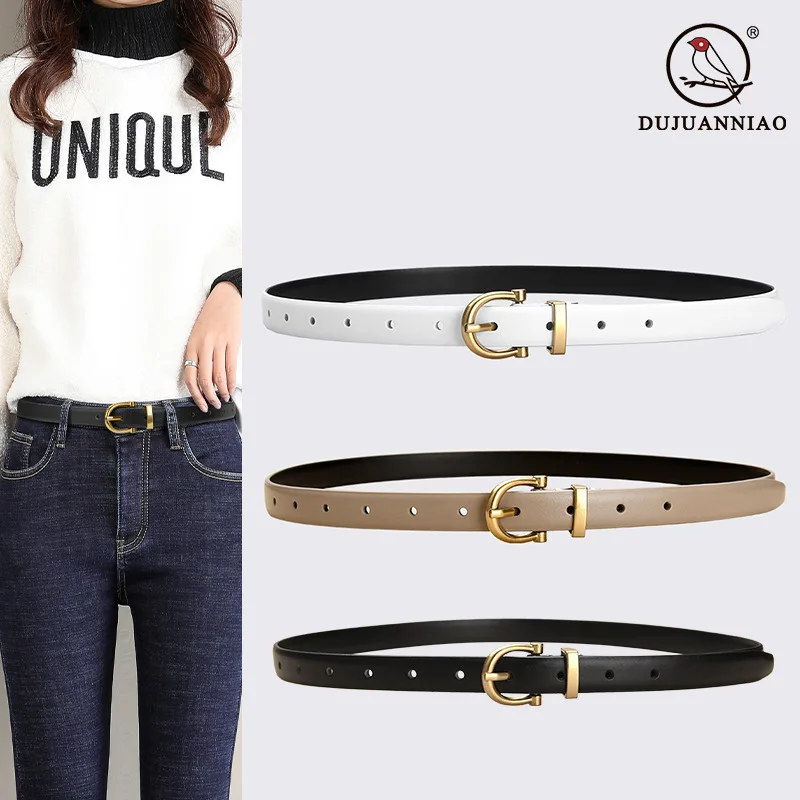 

Simple Design Plain Real Leather Women Waist Belts White Pink Brown Summer Jeans Belts Strap Cowskin Female Belt Cinto Punk Rock