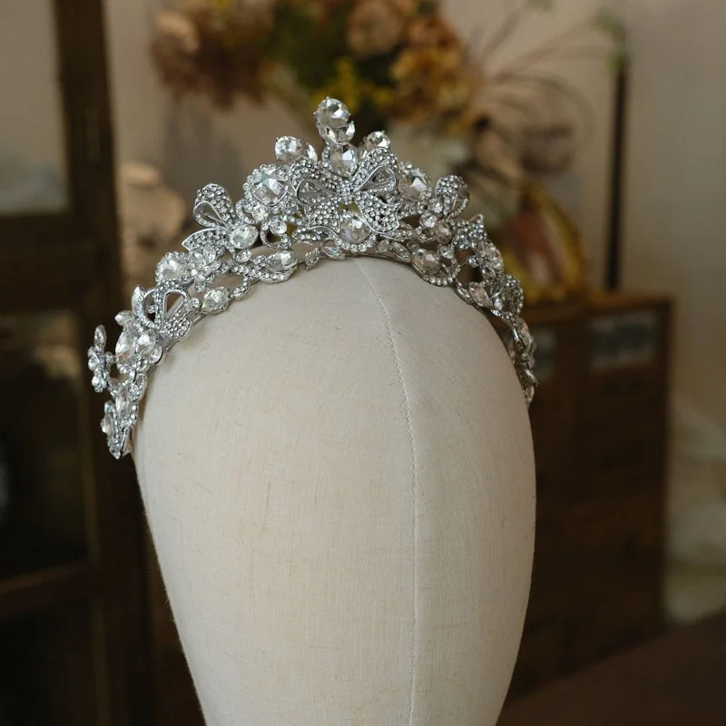 ele-vintage-wedding-crown-with-knot-headwear-for-brides-miabride-alloy-gold-plated-silver-plated-hair-acco