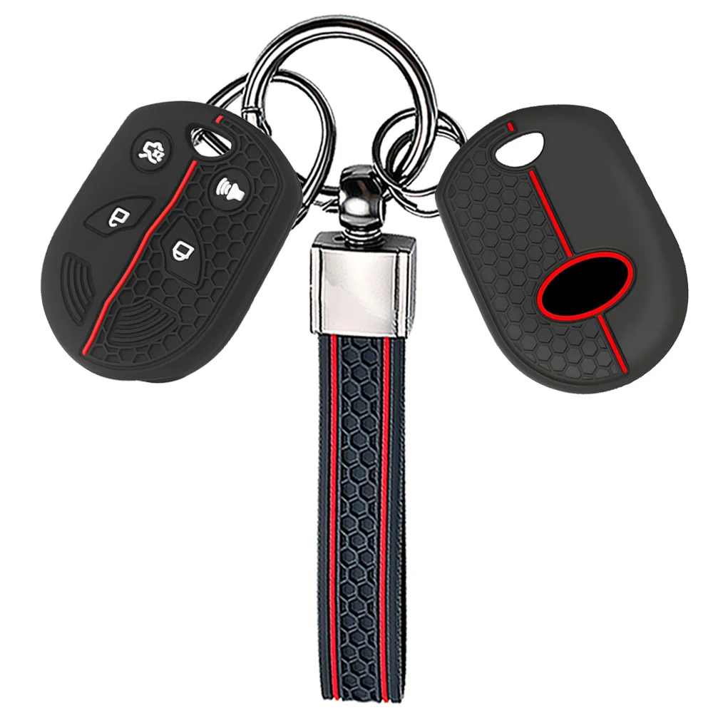 4 Button Silicone Key Case for Ford Focus Fiesta Escape Explorer V Eske 2012-2017 Key Cover Key Holder Shell Protection Remote