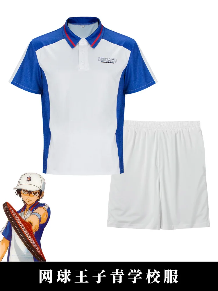 Tennis Anime Ryoma Echizen Tezuka Cosplay Costume Embroidery Jerseys Seigaku Tennis Club Tracksuit Shorts Trousers Shirts Hat view 2