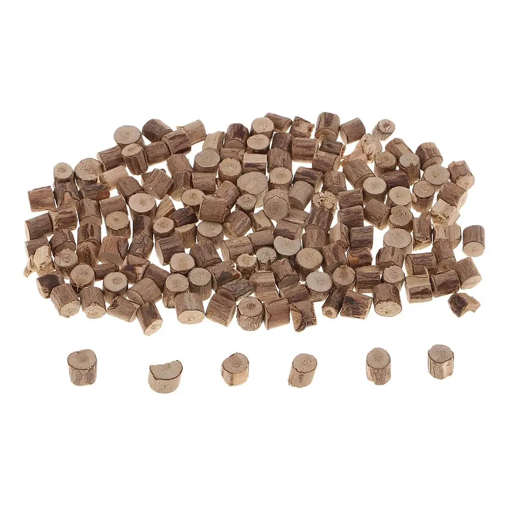 100Pcs 0.3-0.6cm Irregular Natural Slices Logs Circles Discs Tree Stumps Slice for , Home Decoration, Wedding Ornaments