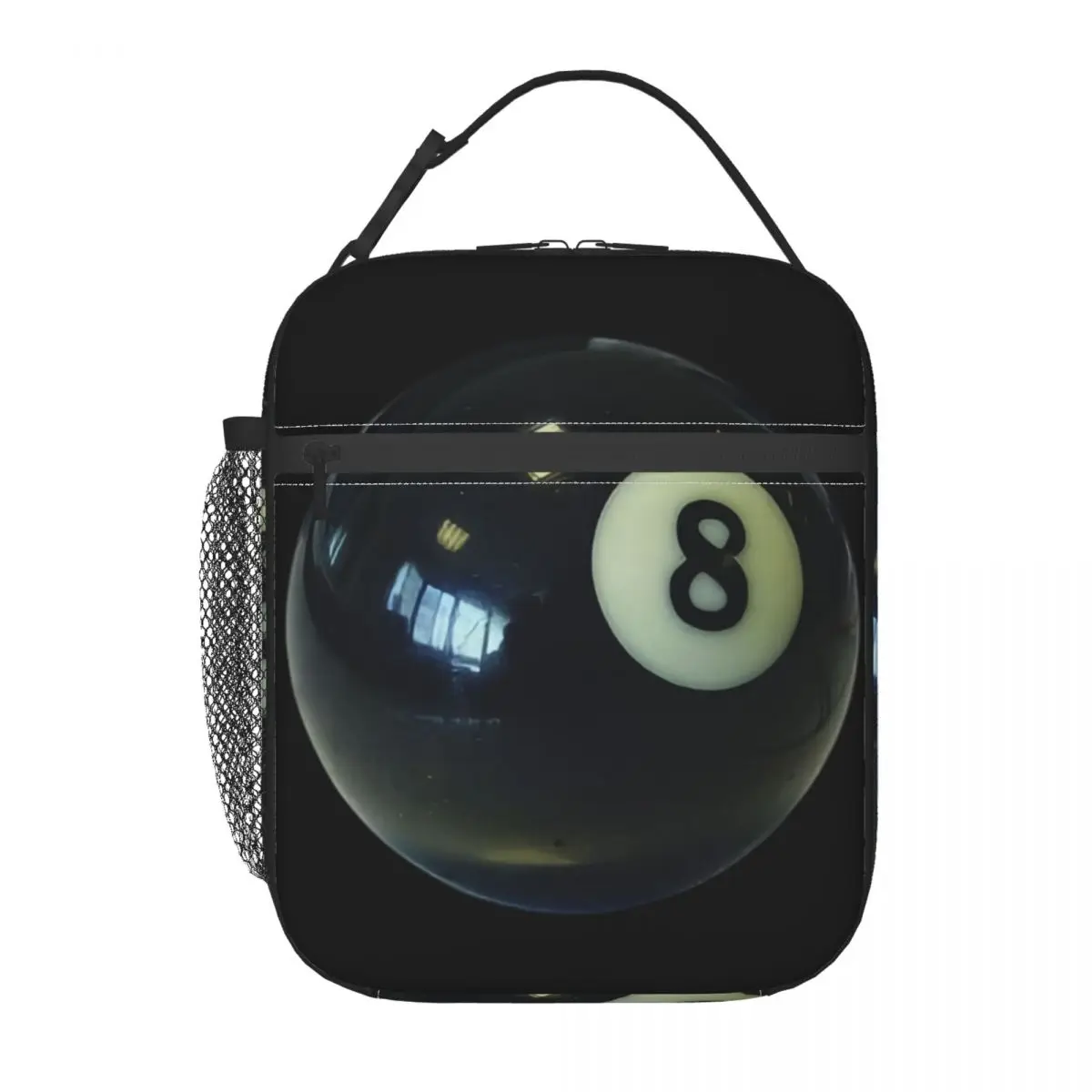 8 Ball Insulated Lunch Bags for School Office Billiards Portable Thermal Cooler Bento Box Women Kids