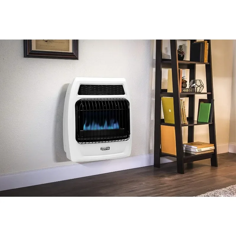 Dyna-Glo propano líquido azul chama ventilação termostática, aquecedor de parede livre, BFSS20LPT-4P, 20,000 BTU