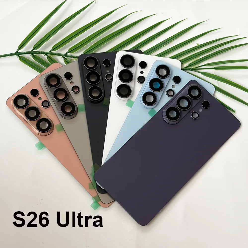For Samsung Galaxy S26 Ultra Back Battery Cover Door Housing For Samsung S26U Battery Cover Rear Case Replace Parts Camera Lens