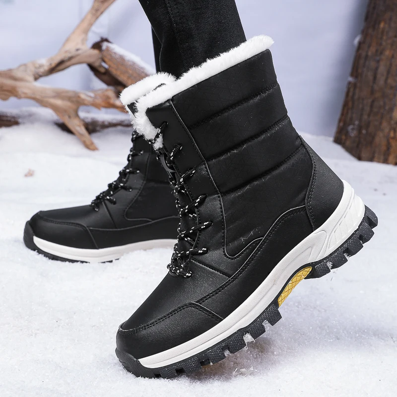 Bottes thermiques finies à la main Isolation et cuir bruni | Chaussures durables pour femmes, Protection contre le froid, grande taille 48