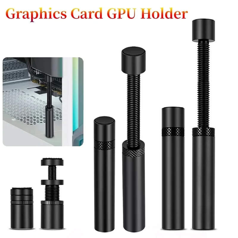 Aluminum GPU Holder Vertical Telescopic Rotating Stand Magnetic Bracket Video Card GPU Holder Graphics Card Bracket Accessories