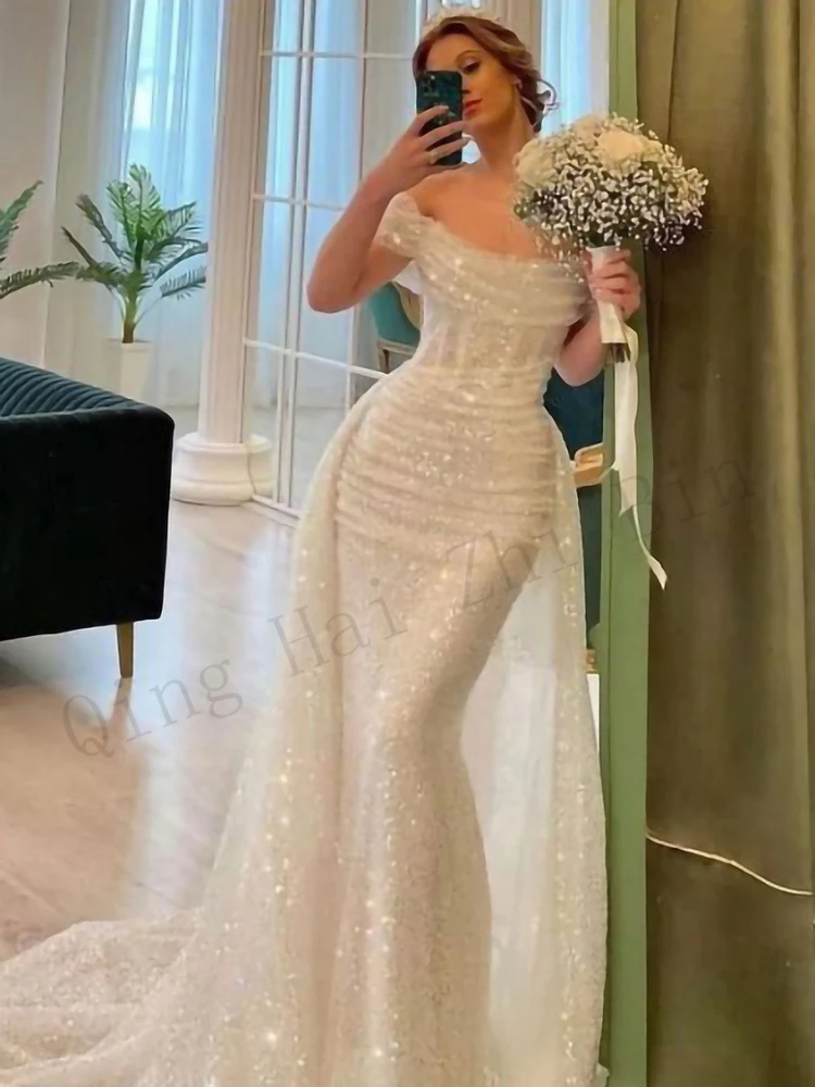 

Fashion New In Sequins Lace Mermaid/Trumpet Floor-Length Women Evening Dresses/Bridal Engagement Party Prom Gowns Free Shipping