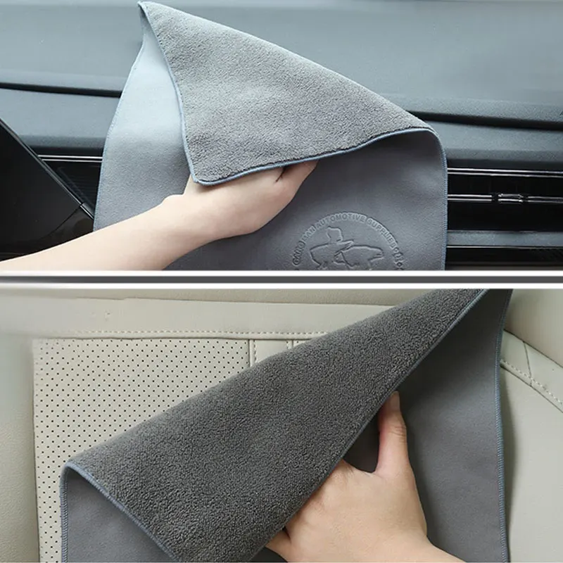 Suede Microfiber Car Wash Towel 30x40 30x60cm Super Absorbency Car Cleaning Cloth Car Care Clean Cloths Car Detailing Tools