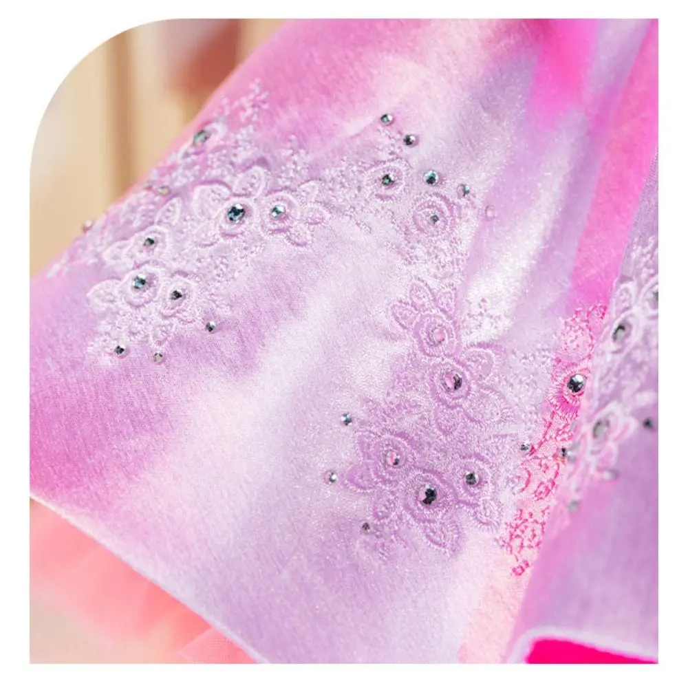 Europese Mode Supermodel Roze Jurken Luxe Collector Gift Kant Trouwjurken DIY Diamant Kant Kleding