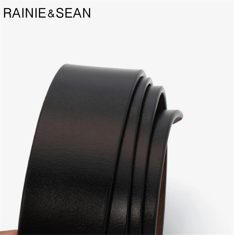 RAINIE SEAN White Belt Women Real Leather Belts For Women Pin Buckles Cowskin Red Black Camel Waist Belt Ladies