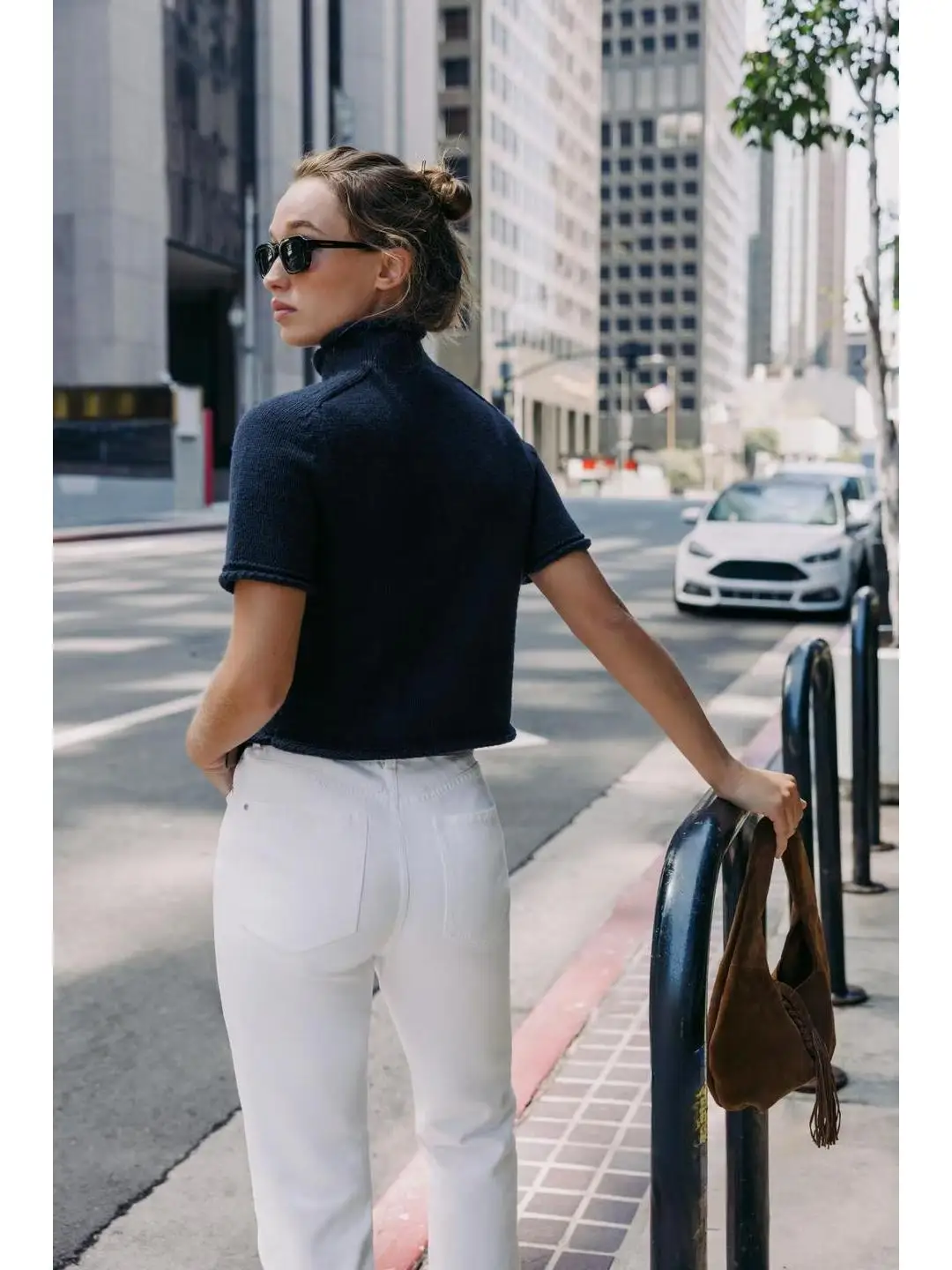 Faionable gebreid ort Sve open vest slim fit opstaande kraag ort lengte top voor dames herfstseizoen reiskleding