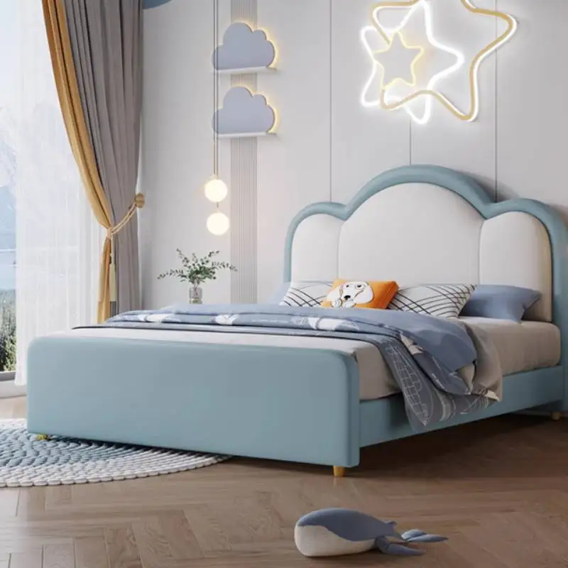 عادي الشمال سرير أطفال الديكور بسيط أبيض تصميم واحد سرير أطفال الأميرة نمط الحديثة Lettino لكل أثاث بامبيني المنزل #5