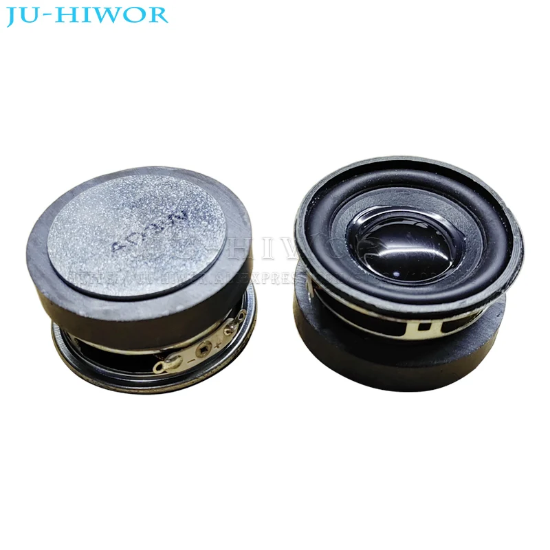 2pcs 4Ohm 3W 45MM 1.75inch Flowerpot Loudspeaker 45mm External Magnetic Round Speaker PU Black Edge Bright Cap Height 25mm