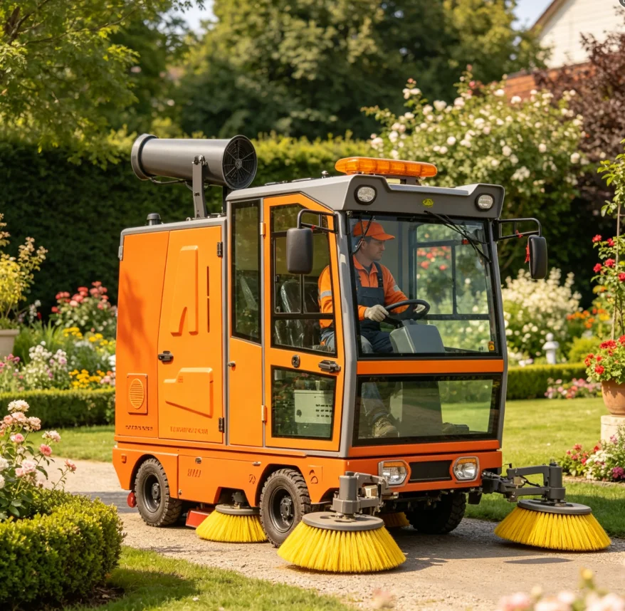 Customized Ride-On Floor Sweeper Heavy Duty Electric Road Sweeping Vehicle Commercial Floor Cleaner for Parking Lot