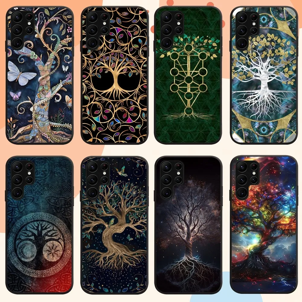 Tree of life Fashion Yggdrasil Phone Case For Samsung Galaxy S24 S21 10 Plus S22 S23 S30 Note 20 Lite FE Ultra Shell