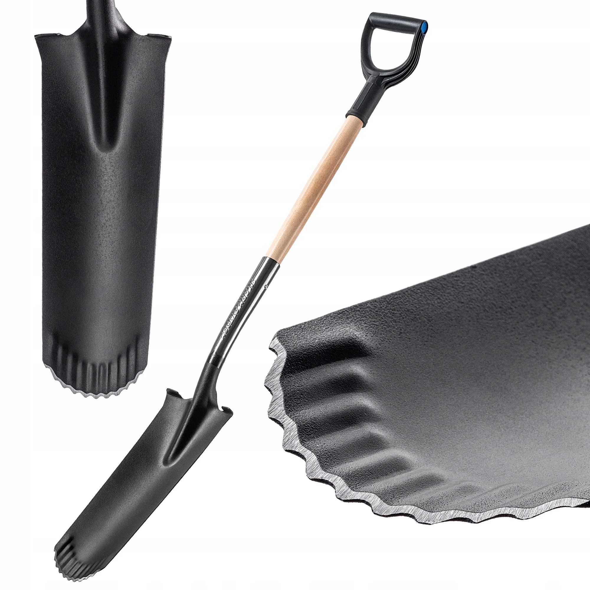 Kadax Shovel Drenar Spade Lange Fruitschop Smalle Scherpe Lade 124Cm