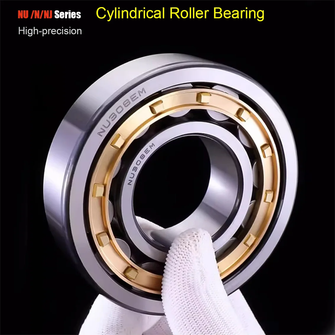 

1PCS ID 15-80mm Cylindrical Roller Bearing N NU NJ Series Single Row 202 203 204 205 206 207 208 209 210-216EM Bearing Steel